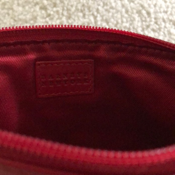 Barneys New York RIFD Leather Pouch. Red. New! - Picture 3 of 5